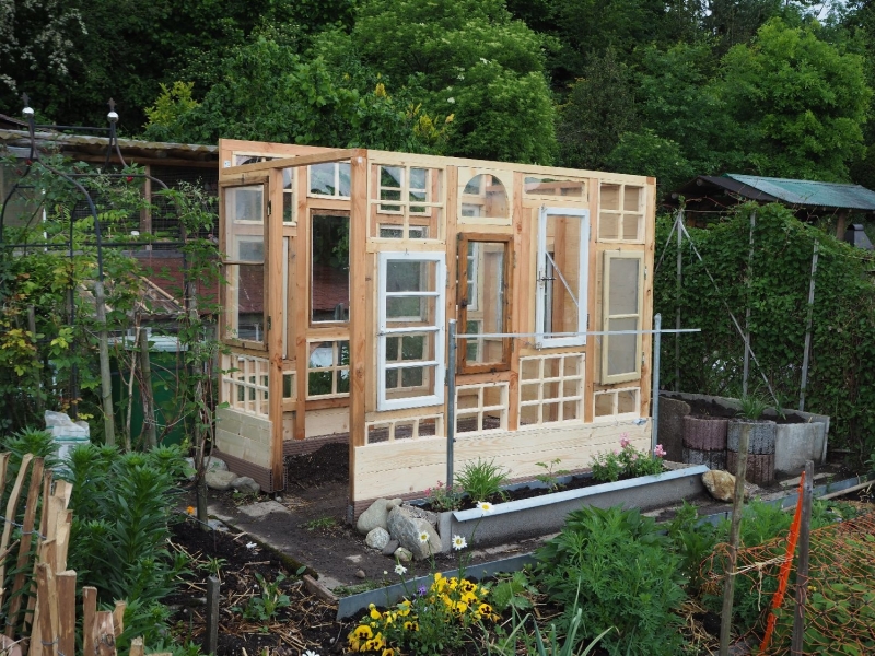 Gartenhaus Gew Chshaus Aus Alten Fenstern Bauanleitung Zum