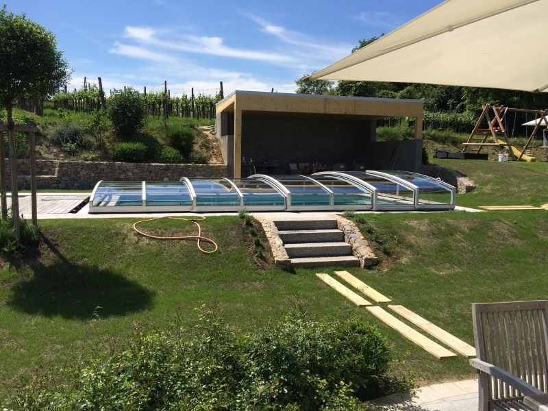 Poolhaus / Pooldach und Grillecke - Bauanleitung zum Selberbauen - 1-2