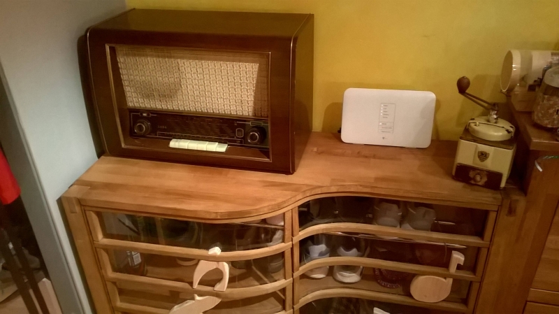 Schuhschrank mit gerundeten Türen und Musikdekor - Bauanleitung zum