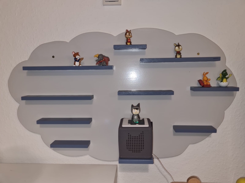 Wolken Regal für die Tonie Box und Tonies Bauanleitung