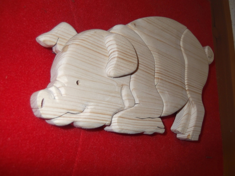 Holztier - Schwein - Bauanleitung zum Selberbauen - 1-2-do.com - Deine