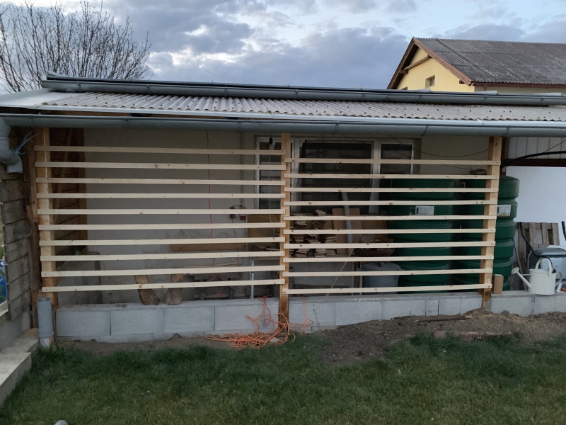 Sprossenwand im Garten Bauanleitung zum Selberbauen