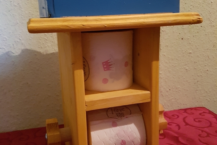 Klopapier Halter mit Spender Bauanleitung zum Selberbauen 12do