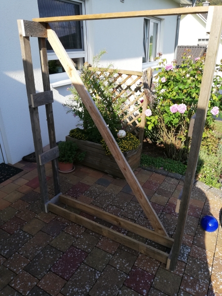 Nachbarschaftshilfe Stapelhilfe / Stapelregal Brennholz (Anmachholz
