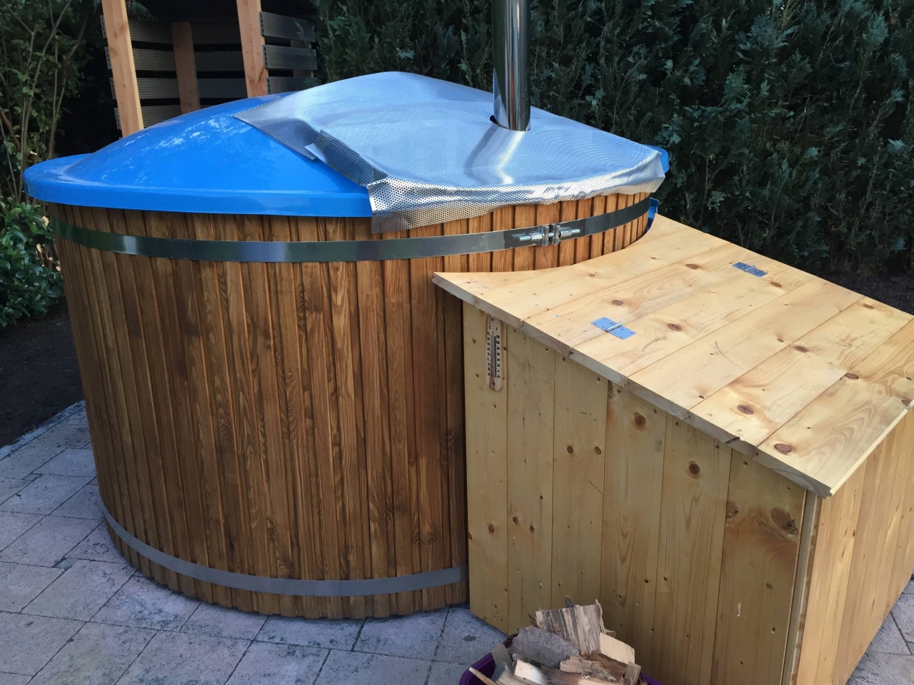 Bauanleitung Anleitung Whirlpool HotTub Poolheizung Bau DIY bauen Badefass Fass 