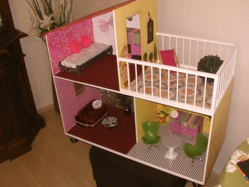 Puppenhaus Für Barbie - Wir Haben Ferdisch - Bauanleitung Zum ...