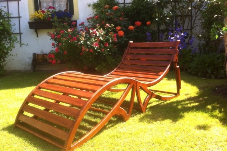 Gartenliegen aus Fichte Bauanleitung zum Selberbauen