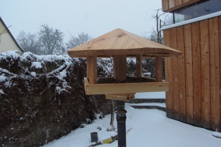 Einfaches Vogelhaus aus Holzresten - Bauanleitung zum Selberbauen - 1-2