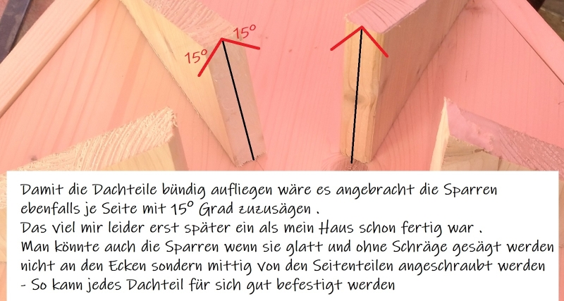Sechseck Vogelfutterhaus Bauanleitung zum Selberbauen