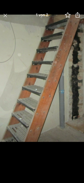 Neue gebrauchte Kellertreppe - Bauanleitung zum Selberbauen - 1-2-do