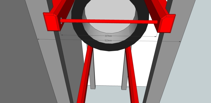 Reifenregal, platzsparende Lagerung der Sommer- bzw. Winterräder