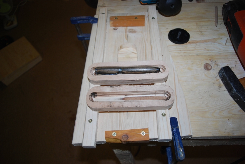 Kugelschreiberetui für selbstgedrechselten Kugelschreiber