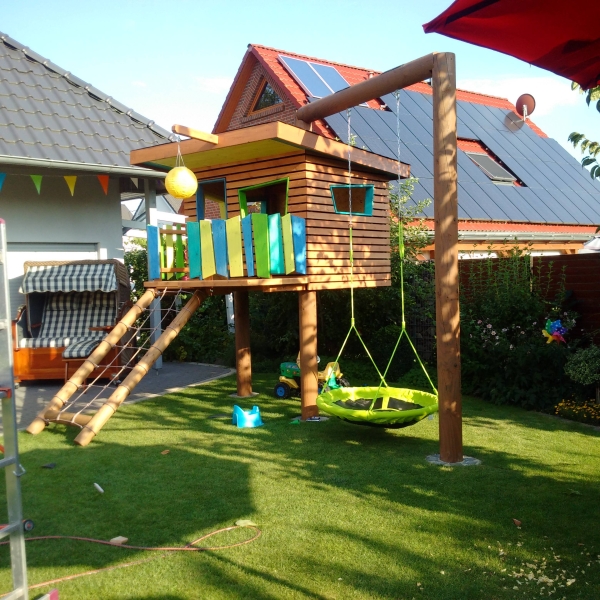 Kinderspielhaus im Garten Bauanleitung zum Selberbauen