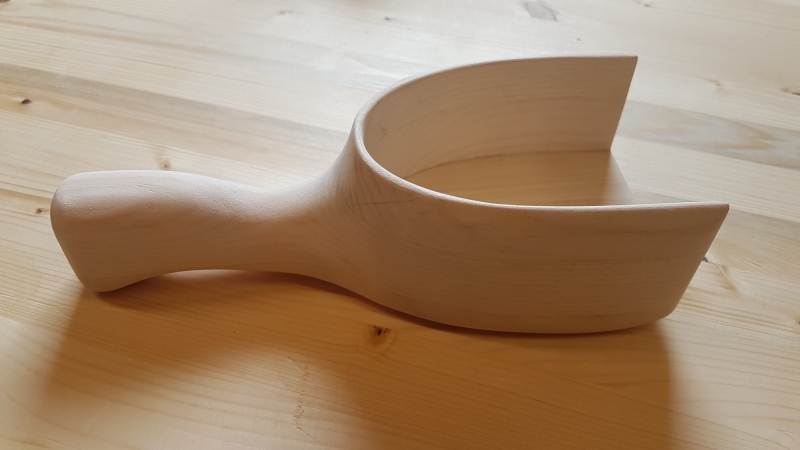 Futterschaufel aus Holz - Bauanleitung zum Selberbauen - 1-2-do.com