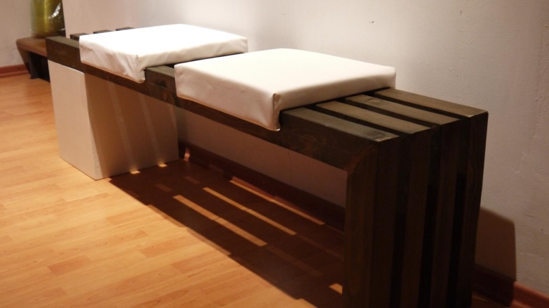 Holzbalken Bank - Bauanleitung zum Selberbauen - 1-2-do.com - Deine