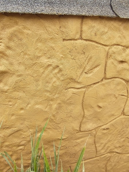 Sandsteinmauer aus Beton selber machen Bauanleitung zum Selberbauen