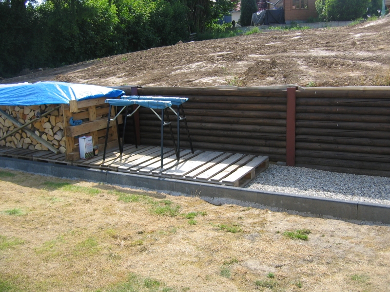 Holz Stützmauer - Bauanleitung zum Selberbauen - 1-2-do.com - Deine