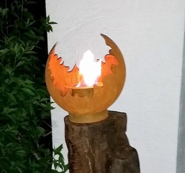 Feuersäule für den Garten Bauanleitung zum Selberbauen