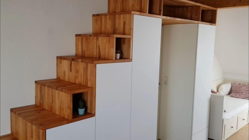 Treppenschrank / Stufen auf dem Schrank - Bauanleitung zum Selberbauen