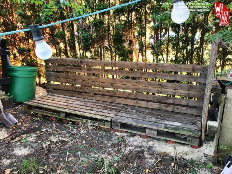 Low-Budget Brennholzlager - Bauanleitung zum Selberbauen - 1-2-do.com