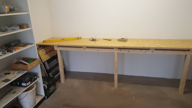 Erstes Projekt überhaupt: Eine neue Werkbank für die Garage