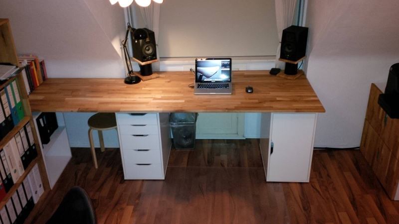 Schreibtisch aus Eiche - Modern statt altbacken - Bauanleitung zum