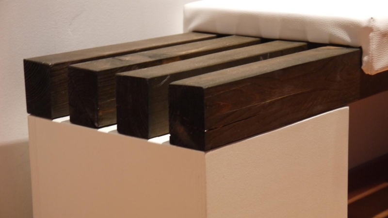 Holzbalken Bank - Bauanleitung zum Selberbauen - 1-2-do.com - Deine