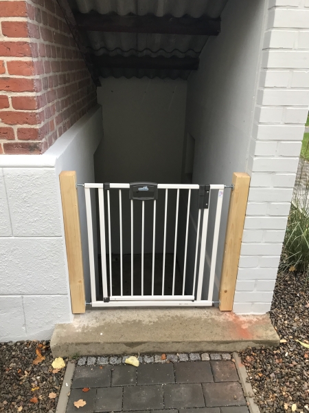 Treppenschutzgitter für Kellerabgang - Bauanleitung zum Selberbauen - 1