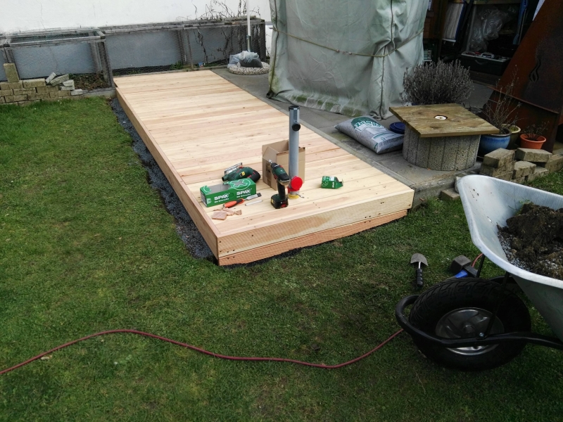 Holzterrasse / Holzsteg Bauanleitung zum Selberbauen
