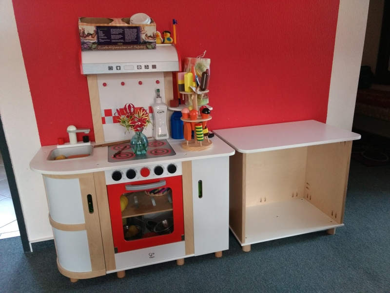 Küchenschrank als Ergänzung zu gekaufter Kinderküche - Bauanleitung zum