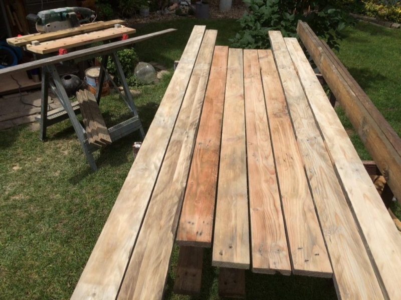 Terrassentisch aus Palettenholz - Bauanleitung zum Selberbauen - 1-2-do
