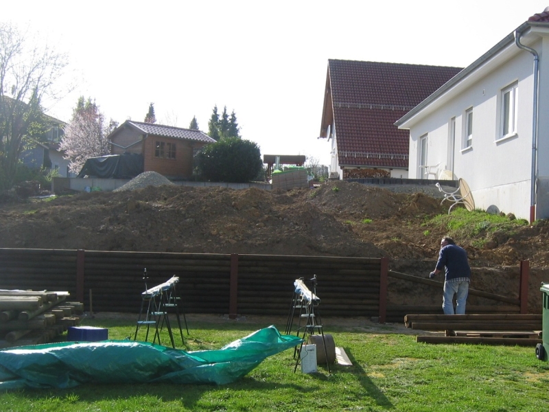 Holz Stützmauer - Bauanleitung zum Selberbauen - 1-2-do.com - Deine