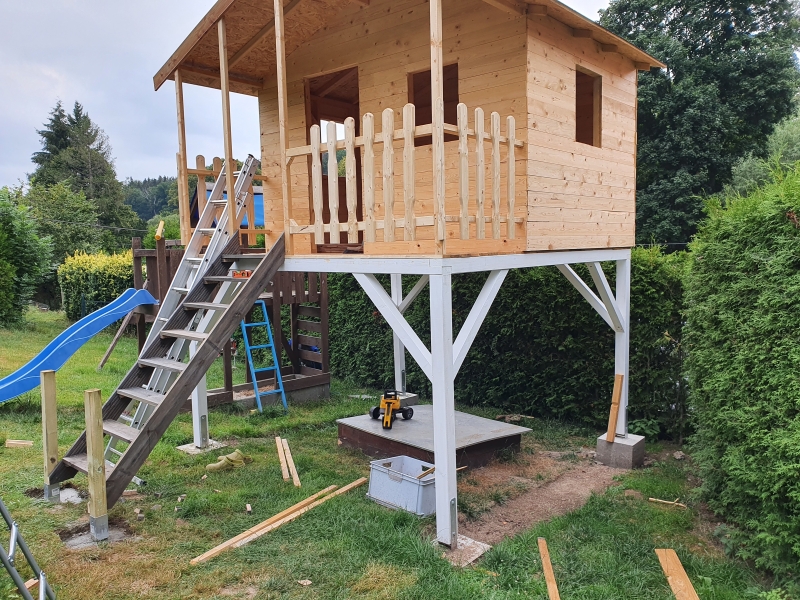 Stelzenhaus für die Kinder Bauanleitung zum Selberbauen