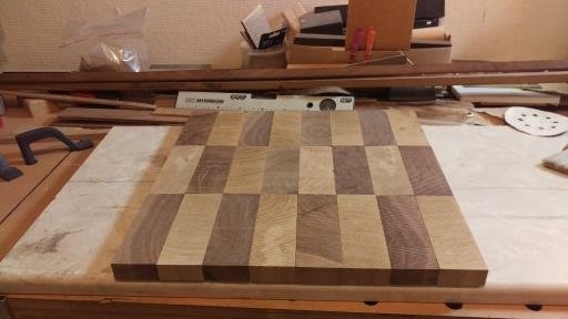 Schachbrett aus Resten - Bauanleitung zum Selberbauen - 1-2-do.com