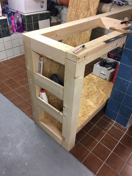 Werkbank mit Schubladen. - Bauanleitung zum Selberbauen - 1-2-do.com