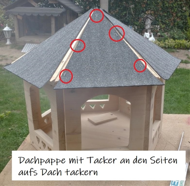 Sechseck Vogelfutterhaus Bauanleitung zum Selberbauen