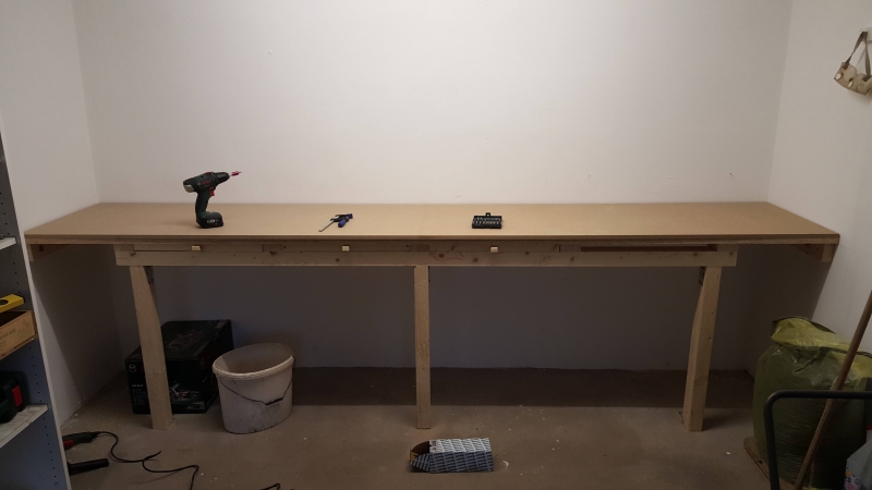 Erstes Projekt überhaupt: Eine neue Werkbank für die Garage
