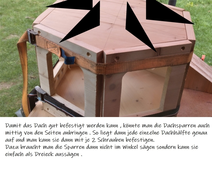 Sechseck Vogelfutterhaus Bauanleitung zum Selberbauen