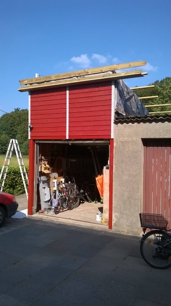Dachsanierung Garagen Abschnitt 1 - Bauanleitung zum Selberbauen - 1-2