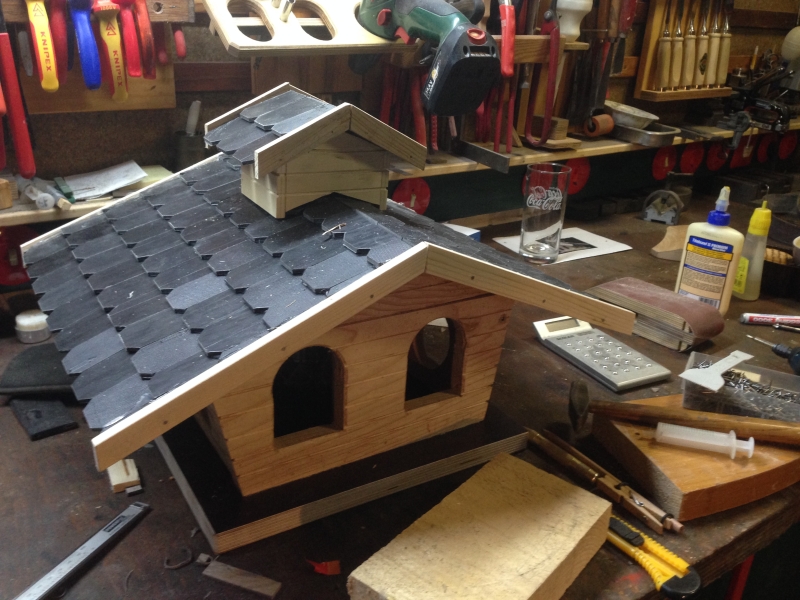 Vogelhaus Vogelfutterhaus Lufthansi - Bauanleitung zum Selberbauen - 1-2-do.com - Deine