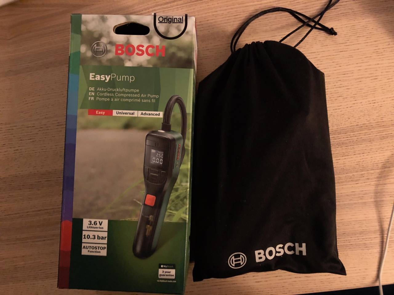 Bosch BOSCH AKKU-DRUCKLUFTPUMPE EASY PUMP 3AH, 10.3 BAR