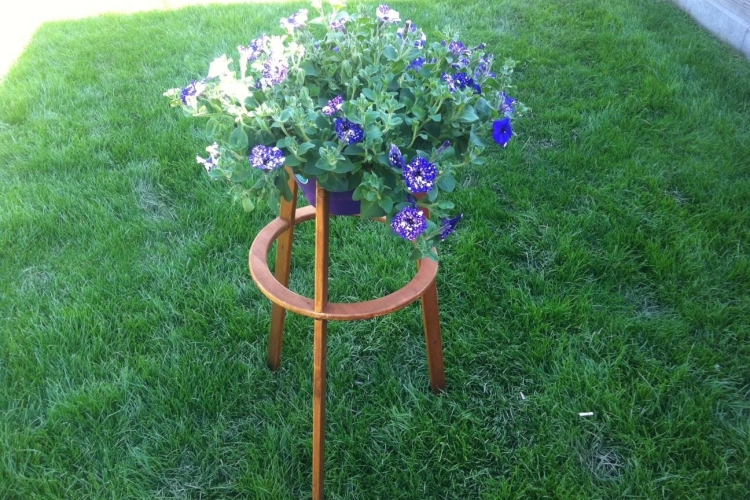 Ständer für Blumenampel Bauanleitung zum Selberbauen