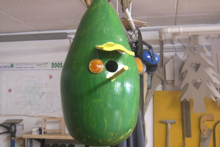 Gedrechselter Meisenkasten - Bauanleitung zum Selberbauen - 1-2-do.com