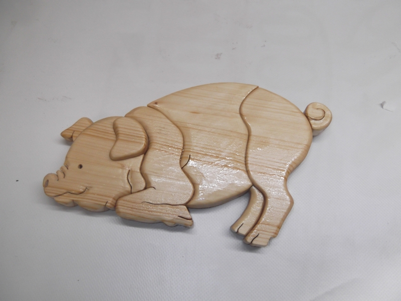 Holztier - Schwein - Bauanleitung zum Selberbauen - 1-2-do.com - Deine