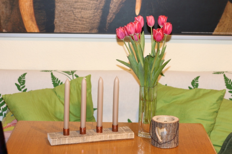 Kerzenhalter aus Holz und Kupfer - Bauanleitung zum Selberbauen - 1-2