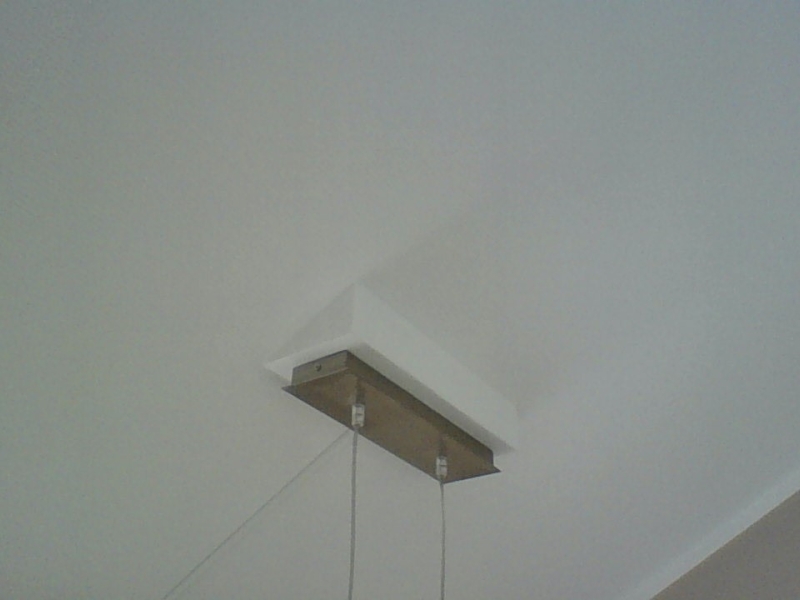 Holzkonstruktion für Lampen Baldachin bei Dachschräge Bauanleitung zum Selberbauen 12do
