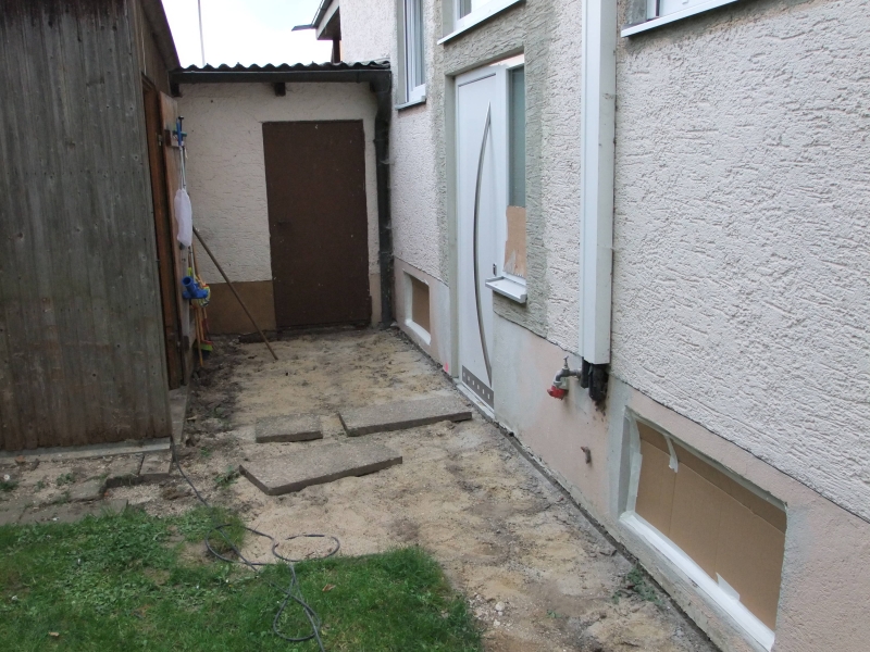 Keller Renovierung (Teil 2) , aussen aufgraben, abdichten, isolieren