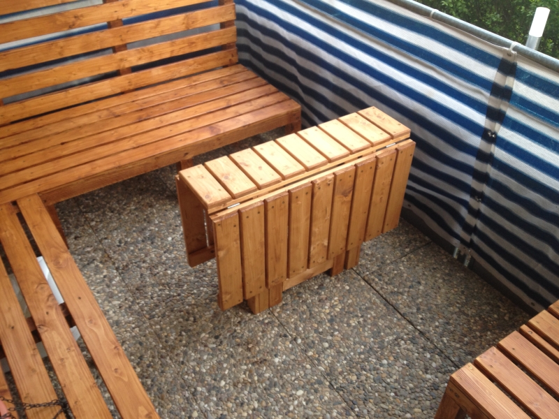 Klapptisch selber bauen - Bauanleitung zum Selberbauen - 1-2-do.com