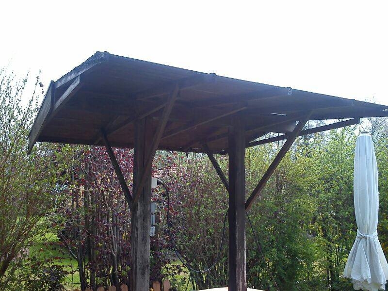 Brunnendach aus Holz Bauanleitung zum Selberbauen