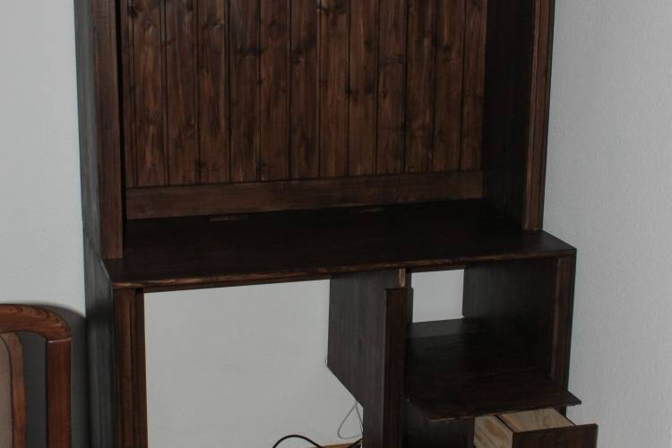 Computerschrank Teil 2, Oberbau vorbereiten und Schrankmontage